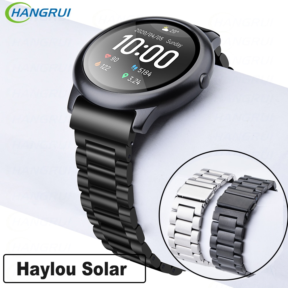 22Mm Metalen Horlogeband Voor Haylou Solar Smart Band Armband Rvs Bandjes Voor Xiaomi Haylou Solar LS05 Band Correa