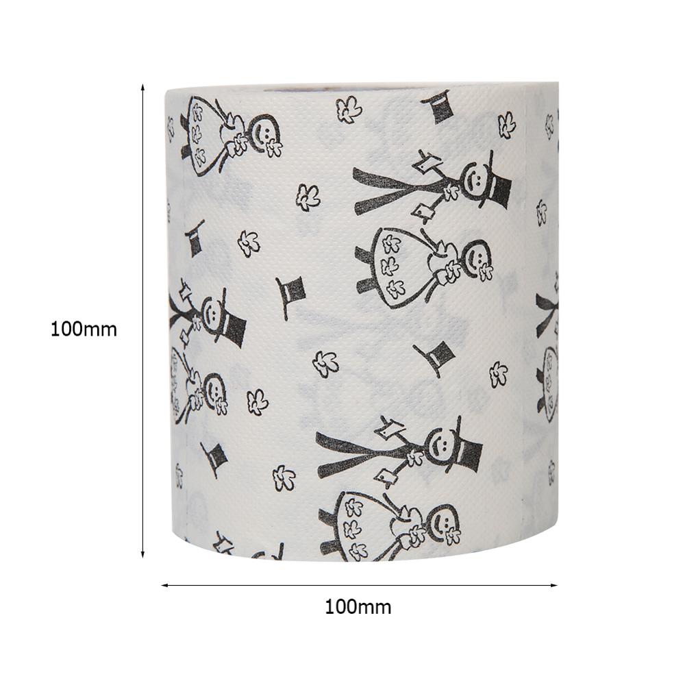Novelty Tissue Sweet Roll Paper Wedding Printing Toilet Roll High Water Absorption Paper for Household Kitchen Supplies: Default Title
