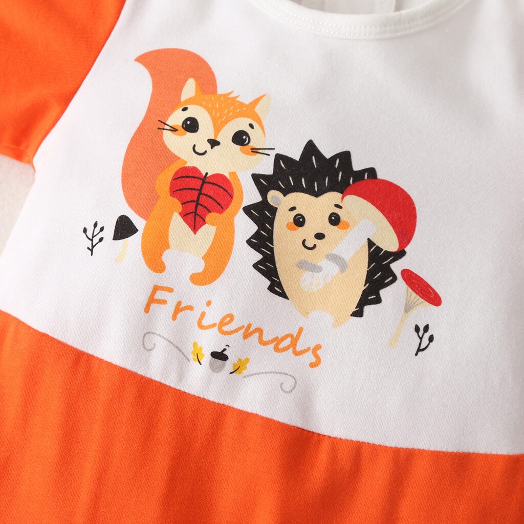 Baby Baby Jongens Meisjes Lange Mouwen Cartoon Dier Brief Romper Jumpsuit Kleding Leuke Romper Aankomst