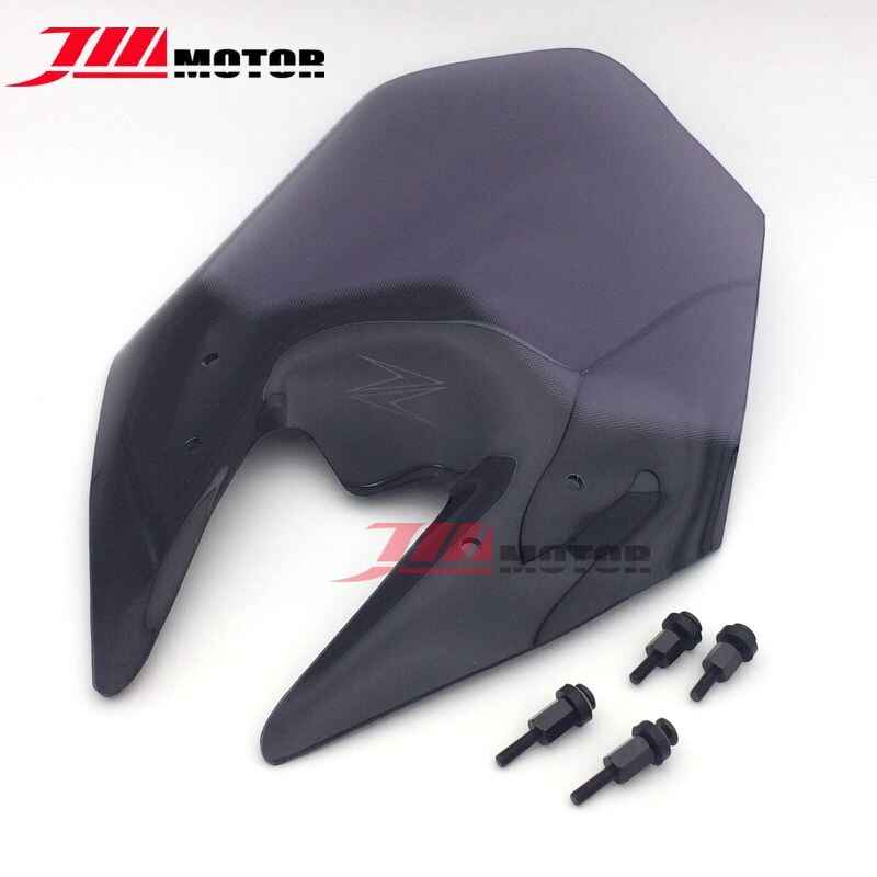 Pare-brise à Double bulle pour moto Kawasaki Z800, couleur verte, , , , , ,: Smoke