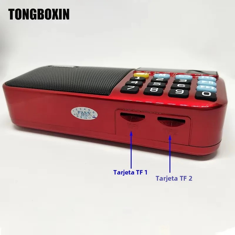 C-803 Bluetooh Speaker Support 2 18650 Battery Portable MP3 Radio Super Bass TF USB FM Player LED Torch 3.5mm Earphone Out