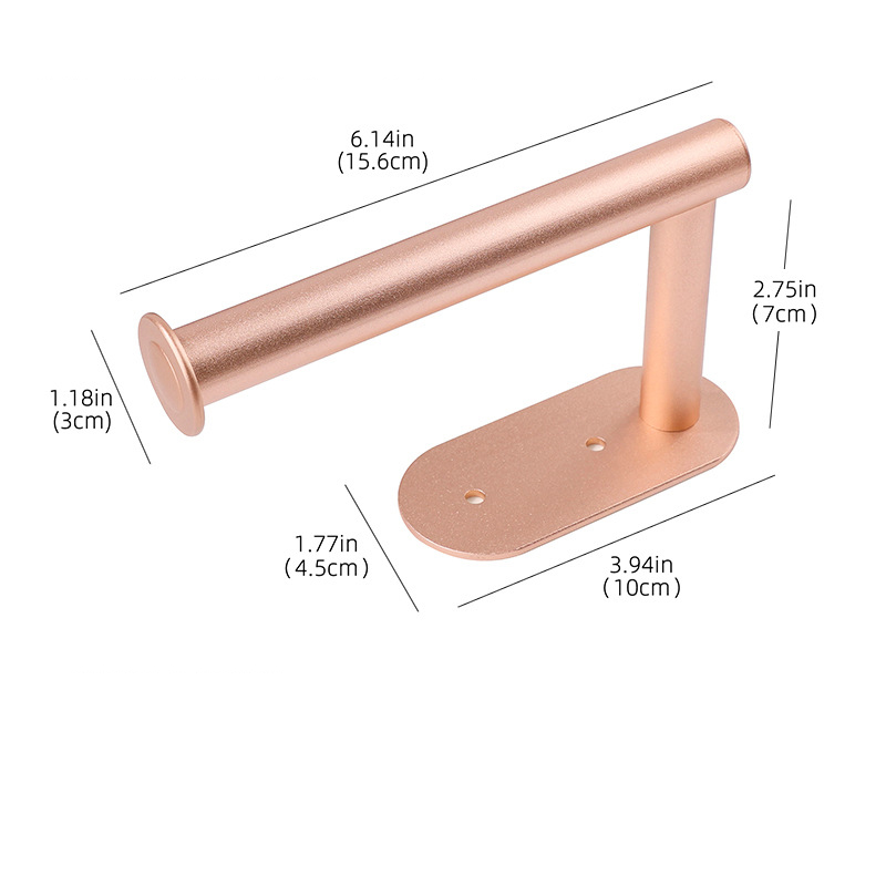 Bad zubehör Handtuch halter Roségold Papier handtuch Ring Raum Aluminium Bad Hardware Chrom Schwarz Gold: Blau