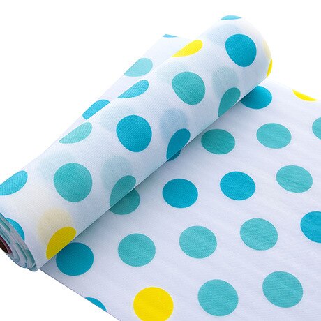 Küche Tisch Schublade Regal Liner Kontaktieren Papier Wasserdichte matt Pad Keine Rutschte: Blau  Punkt / 500x30 cm