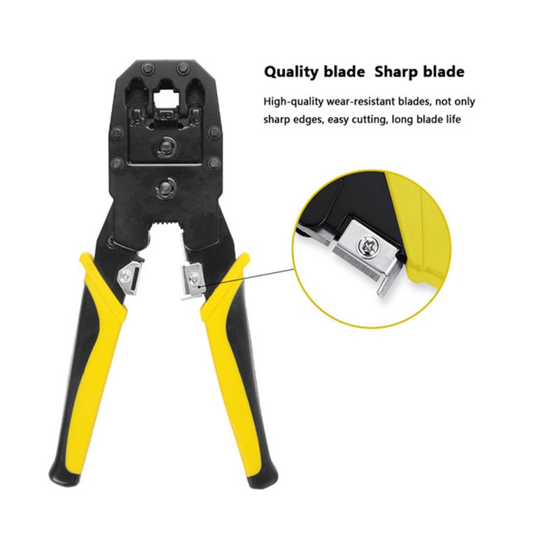 12 sztuk zestaw robić naprawy kabli sieciowych testowanie linii telefonicznej RJ-11 RJ-45 wielofunkcyjny zaciskania śrubokręt szczypce zestaw narzędzi