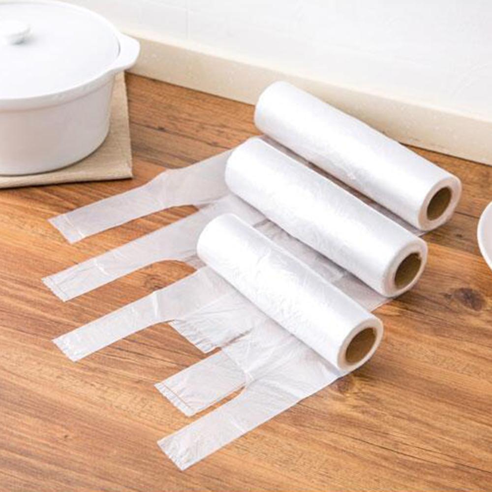 50/100 stk rulle engangs madopbevaringsgreb forseglingspose frisk plastpose gennemsigtig frysepose plastforsegler hjemmekøkken