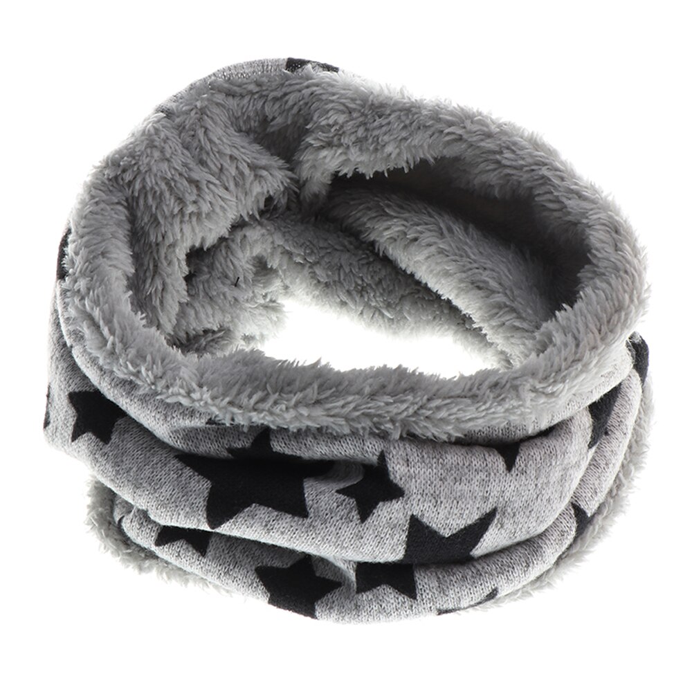 Herfst winter baby warmhoudsjaal vijf sterren print babysjaal jongens en meisjes katoen kinderen stippen print ring kinderen lus sjaals
