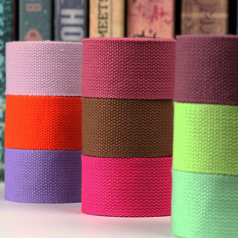 5Meters 32mm Canvas Ribbon Belt Bag Cotton Webbing Canvas Webbing Knapsack Strapping Sewing Bag Belt Accessories