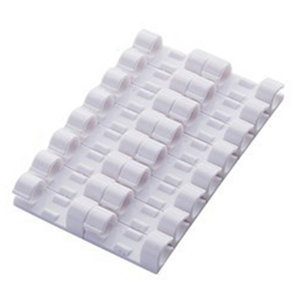 40pcs Management Set Self-adhesive Wire Holder Plastic Cable Clip Home Space Saving Organiser Multi-Purpose Round Clamp