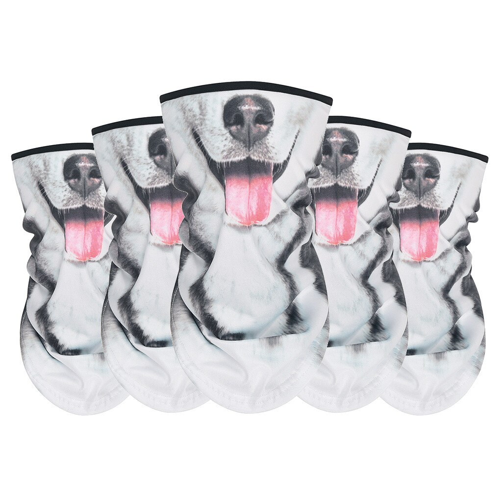 5PCS Unisex Rave Bandana Neck Gaiter Tube Headwear For Women Men Face Scarf Protective Silk Scarf bandana Handkerchief#T2: C