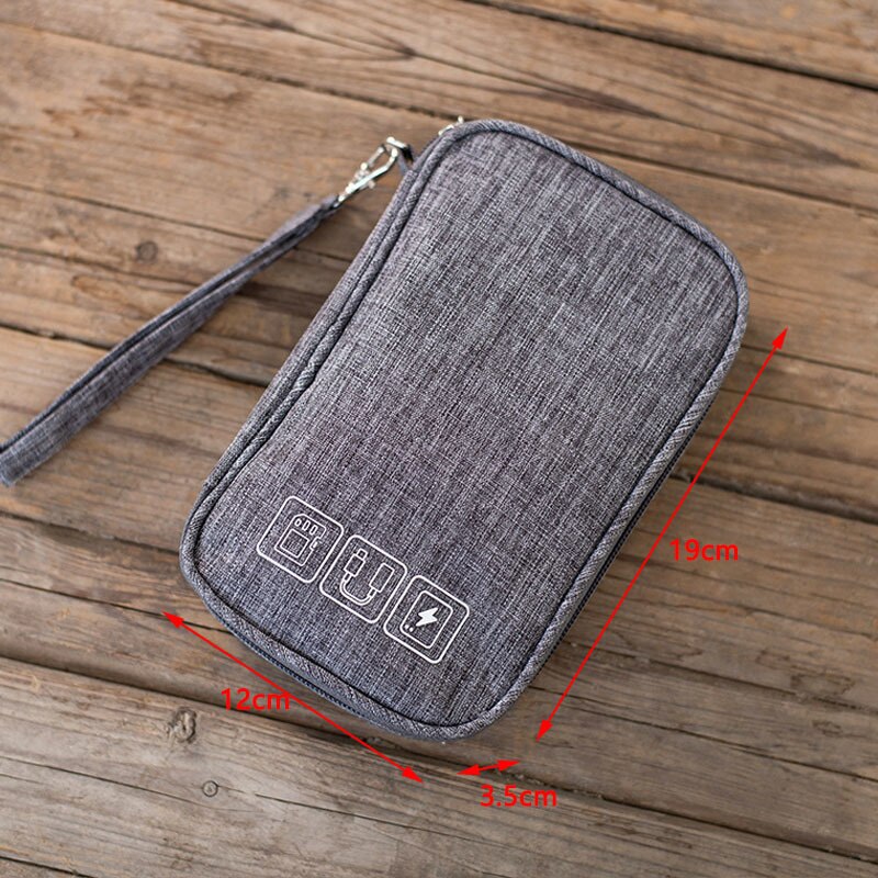 Charger Cable Travel Accessories Digital Bag Shockproof Electronic Power Bank Gadgets Pouch Organizer Earphone USB Storage Bag