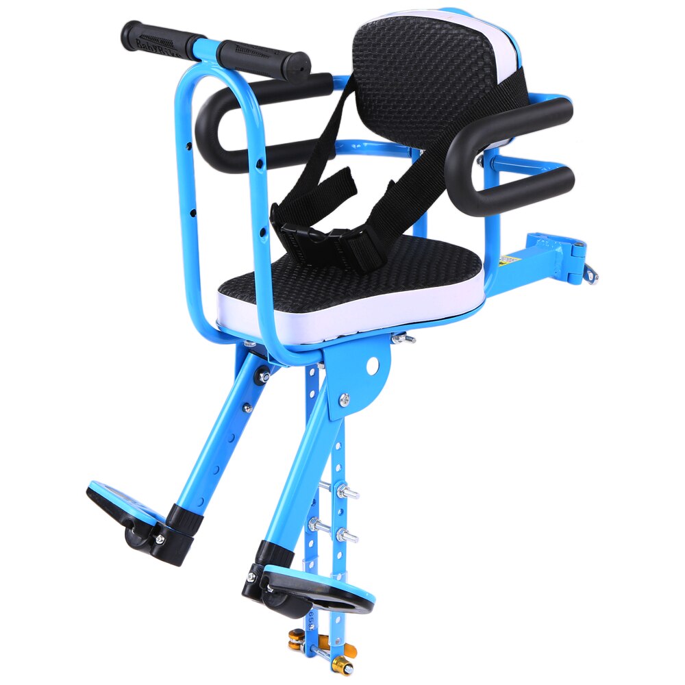 Safety Child Bicycle Seat Bike Front Baby Seat Kids Saddle with Foot Pedals Support Back Rest for MTB Road Bike Children: Type C