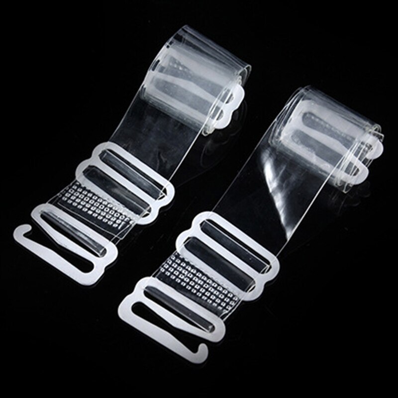 1cm brede, doorzichtige bh-bandjes voor vrouwen, verstelbare, onzichtbare, transparante bh-bandjes, schouderband zonder rug, bh-verlengstuk, accessoires: Transparant