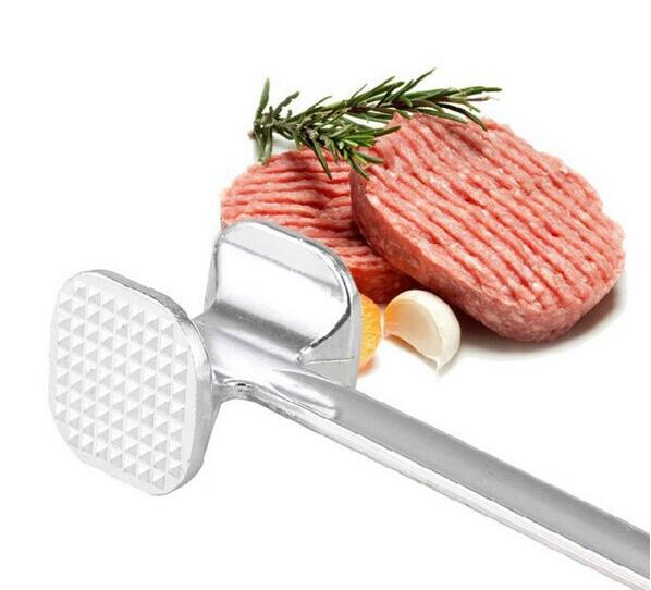 Ablandador de mazo de dos caras, carne de vacuno, filete de pollo, batidor, carne de cerdo, martillo de aluminio