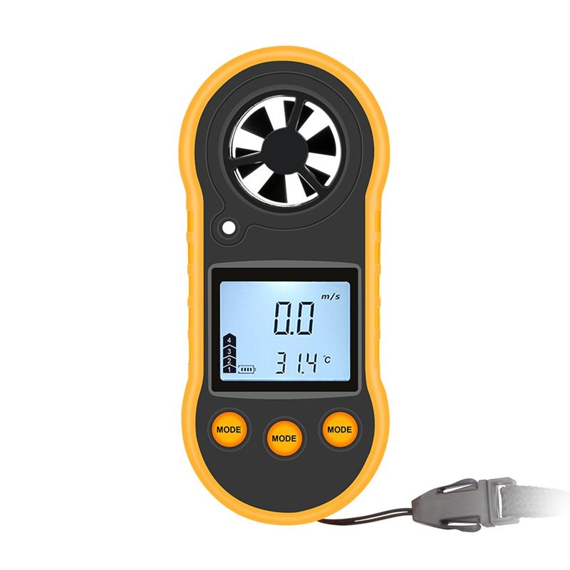 Bärbar anemometer anemometro ntc termometer vindhastighetsmätare vindmätare 30m/ s lcd digital lufthastighet handhållen verktyg