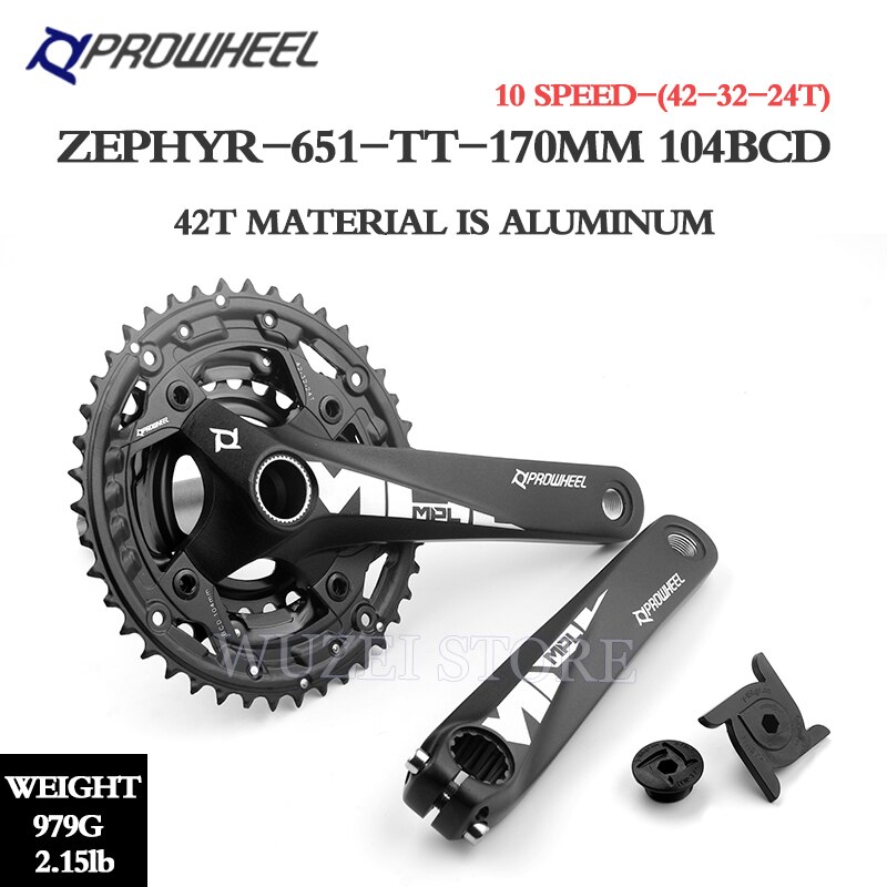 Kugghjul 10/11 hastighet mtb cykel vevsats 36-26t 42-32-24t 170mm cykel vev ihåliga tandplatta cykel vevsats kedjehjul grupp: 10s mpl -651- tt