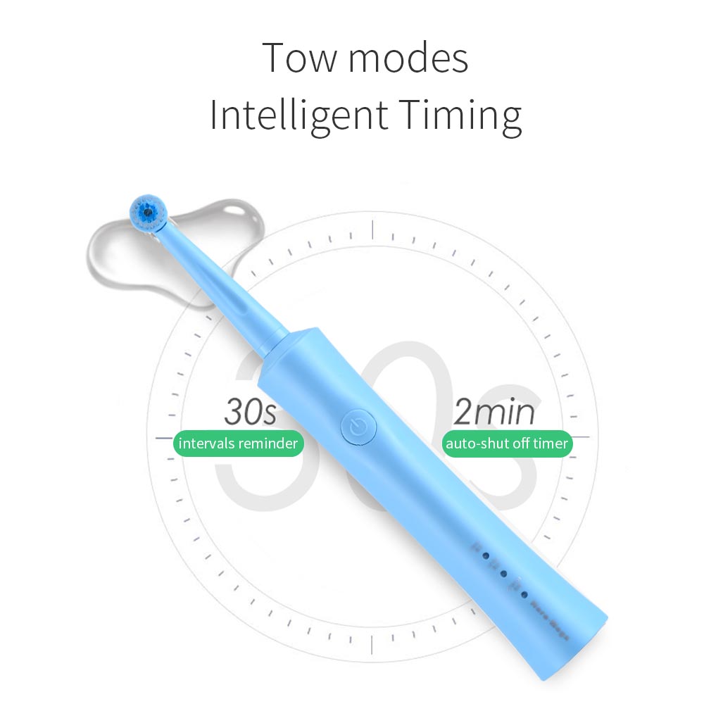 Hier mega roterende elektrische tandenborstel usb oplaadbare tandenborstelkoppen voor volwassenen vervangingen whitening smart waterdicht