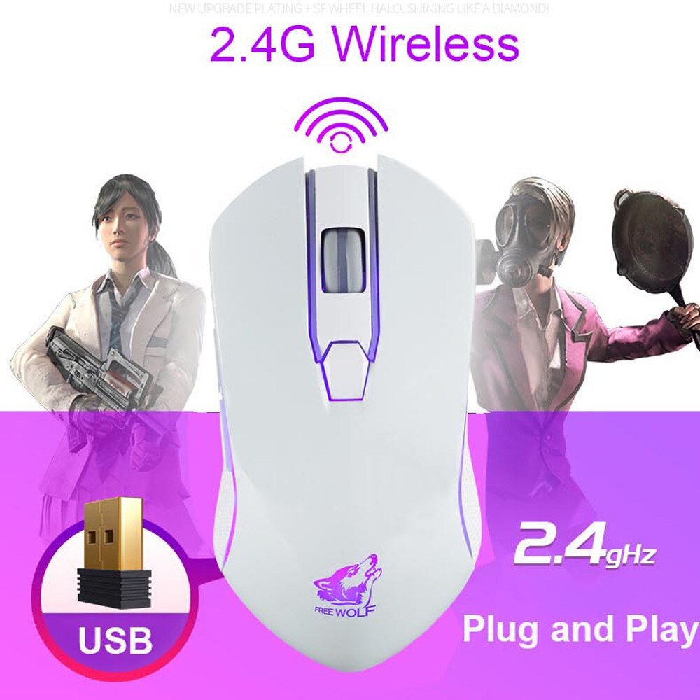 Rechargeable X9 Wireless Silent LED Backlit USB Optical Ergonomic Gaming Mouse Compact Measurable Weight Slim