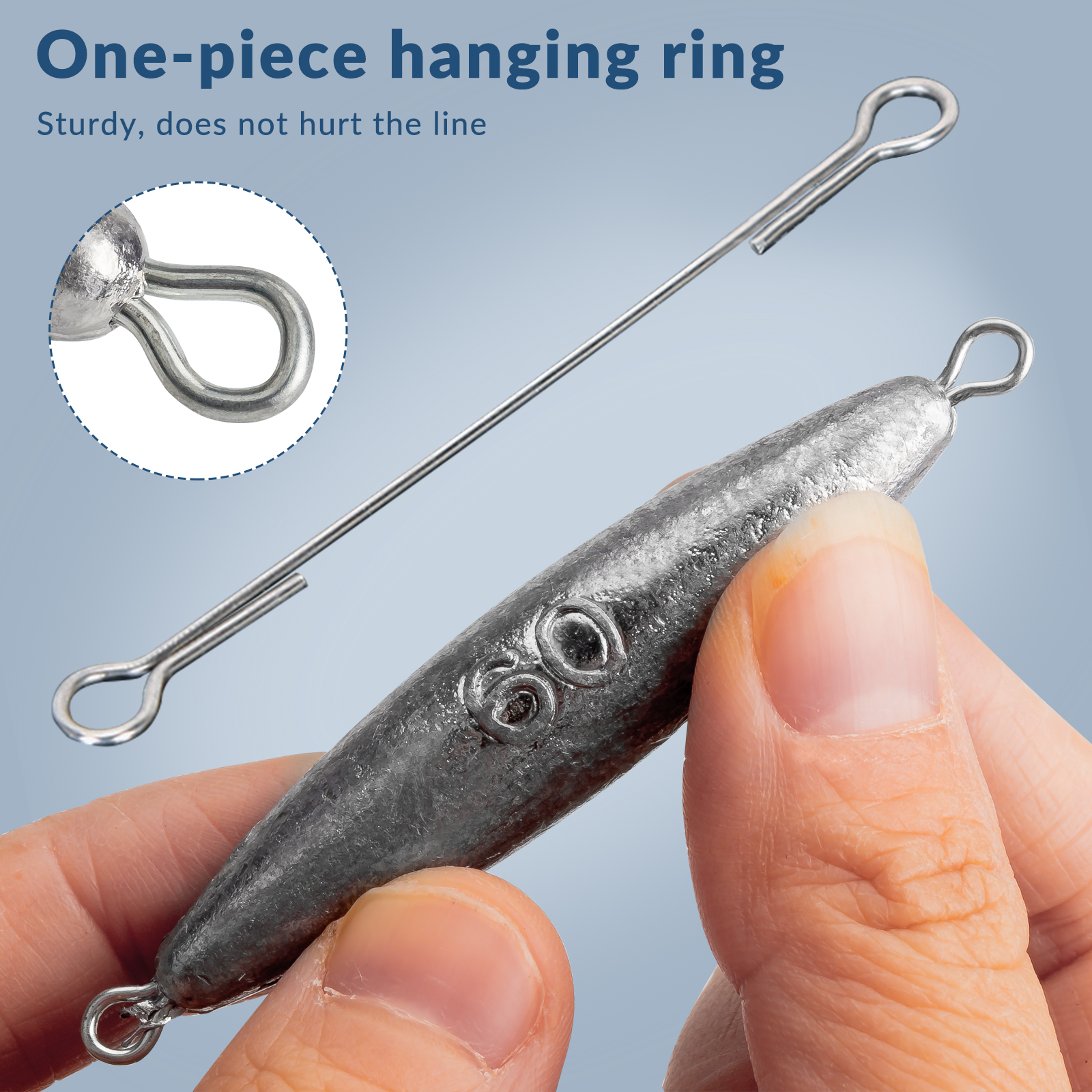 THKFISH 10pcs Fishing Weights Sinkers 30g 40g 50g 60g 70g 80g Shot Lead Sinker Bass Fishing Tackle Accessories