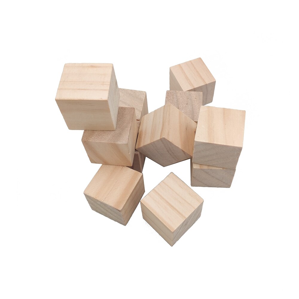Een Doos Van Natuurlijke Houten Vormen Mini Boom L