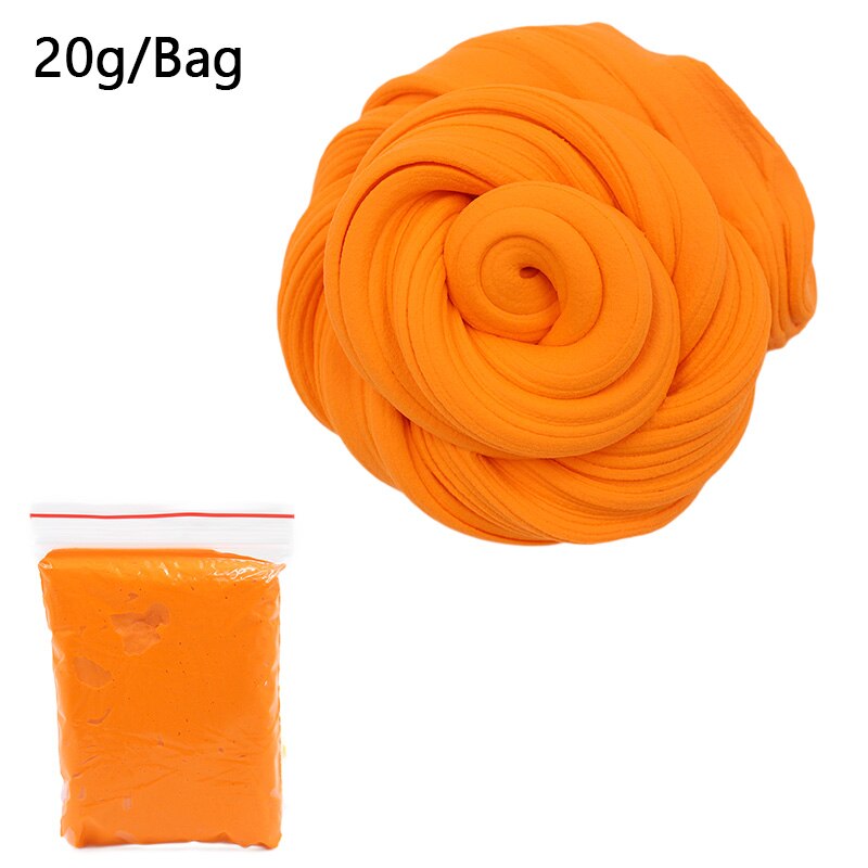 20g Fluffy Foam Slime Clay Ball Supplies DIY Light Soft Cotton Charms Slime Fruit Kit Cloud Craft Antistress Kids Toys: Orange