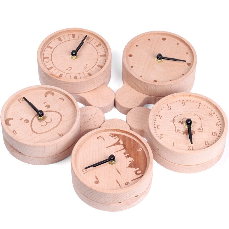 Ya wu horloge en bois fille et garçon bébé Lanugo bébé dents boîte enfants anglais japonais foetus cheveux dents boîte de rangement