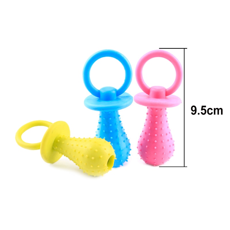 1pc Rubber Toy For Small Dog Pacifier Chew Toys Resistance To Bite Pet Teeth Cleaning Training Supply
