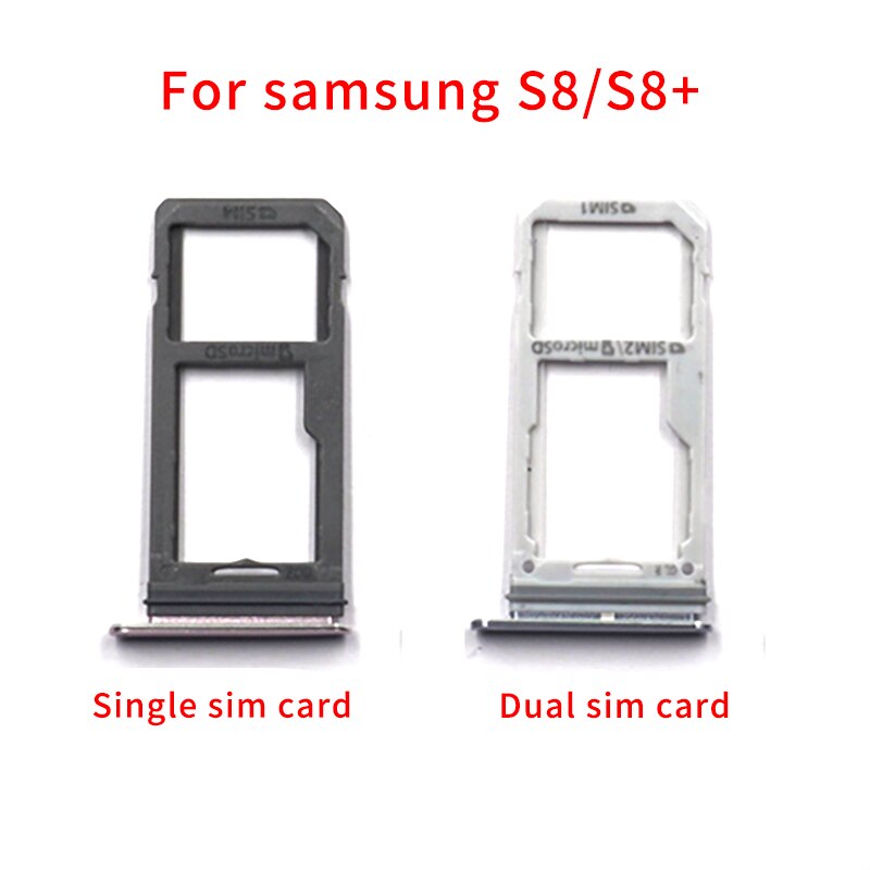 Voor Samsung S8 G950 S8 Plus G955 Sim-kaart Houder Slot Tray Voor Samsung S8 Card Höder Voor Samsung galaxy S8 S8 Plus