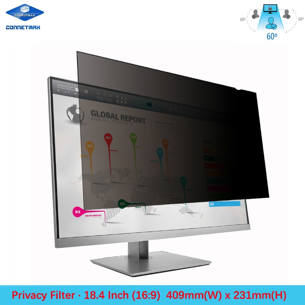 18.4 pollici Filtro Privacy Pellicola Della Protezione Dello Schermo per Widescreen Desktop Monitor 16:9 Rapporto