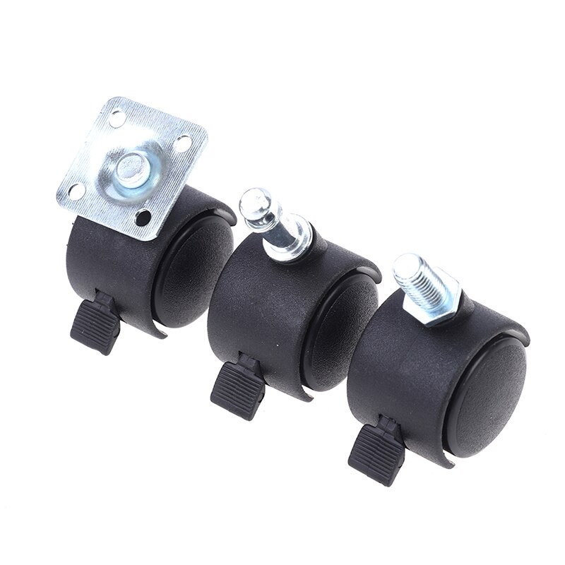 4 Pc 30mm Chair Wheels Furniture Casters Swivel Casters Brake Wheel Replacement Universal Chair Wheel Office Chair Casters