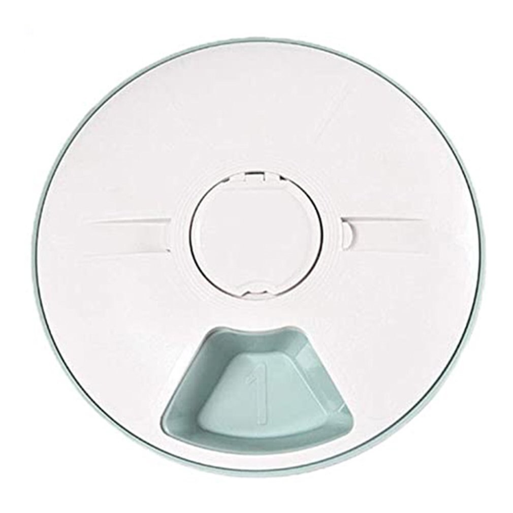 Electrical Timing Dog Automatic Feeders 6 Grid Smart Feeders For Cats And Dogs With Music Reminder Pet Supplies: Green