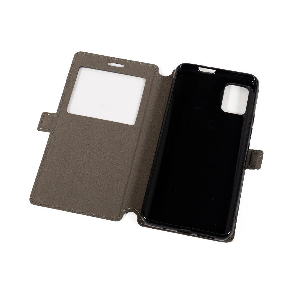 PU Leather Phone Case For Umidigi S5 Pro Flip Case For Umidigi S5 Pro View Window Book Case Soft TPU Silicone Back Cover