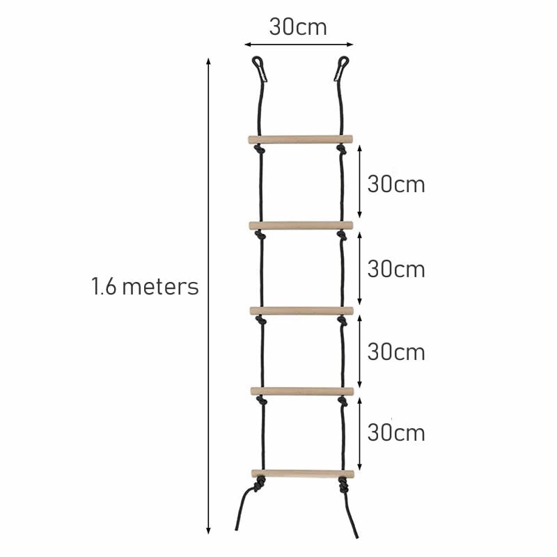 Kinderen Klimmen Touw Ladder Houten Schommel Kids Indoor Outdoor Boom Speeltuin Recreatie Play Game Bodybuilding Set