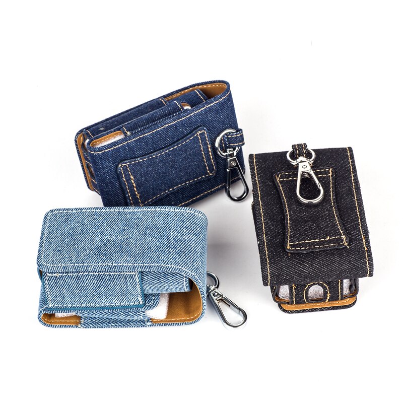 2 in 1 verzamelen Beschermhoes voor glo Denim Lederen Draagtas Bag voor glo Ecig Houder