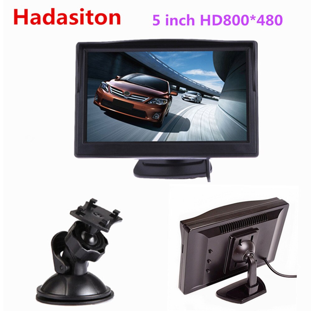 5 "TFT LCD-KLEURENSCHERM Car Monitor HD800 * 480 Auto Omkeren Parking Monitor voor Achteruitrijcamera VCD DVD VCR