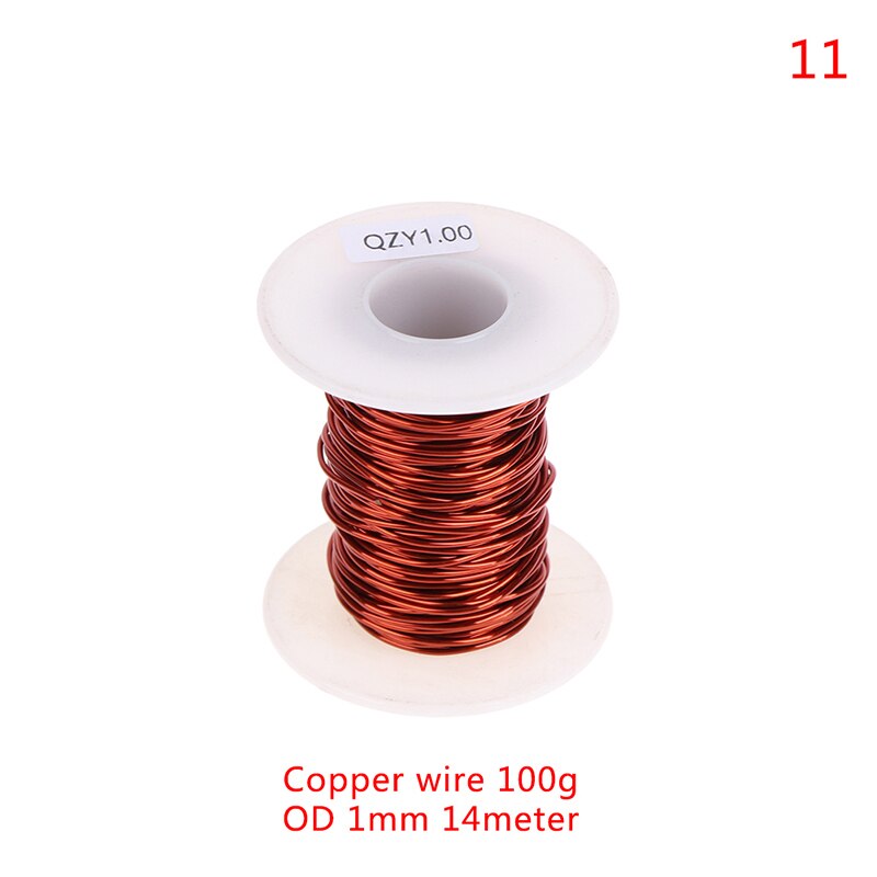 0.13mm to 1.25mm copper wire Magnet Wire Enameled Winding wire Coil Wire 100g: A11