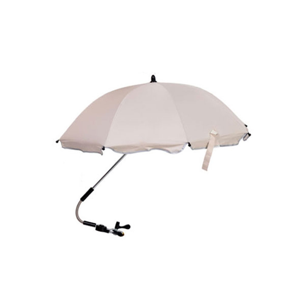 Børn baby parasol klapvogn paraply regnbeskyttelse bærbar parasol extender paraply klapvogn skygge baldakinovertræk: Hvid