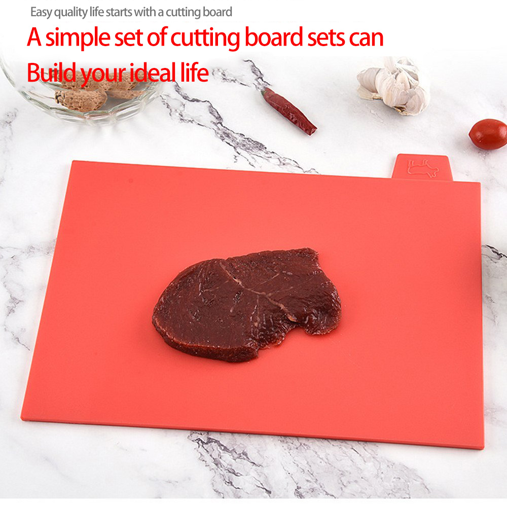 Versatile Plastic Slip Cutting Board Kitchen Cutting Board Classification Tools Plastic Sheet Original Four Sets kitchen tools