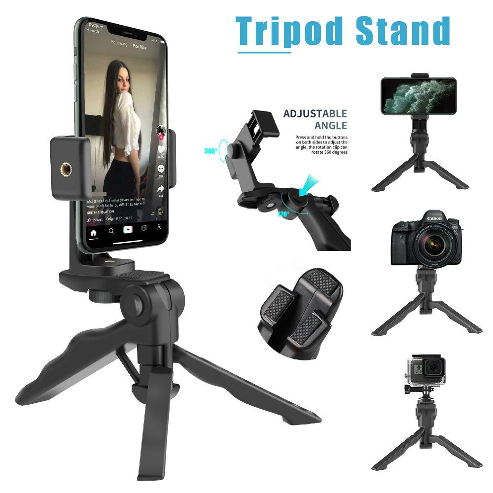 360 ° Verstelbare Statief Met Antislip Siliconen Desktop Stand Desk Holder Stabilizer Mobiele Telefoon Statief Voor Gopro Mobiele telefoon