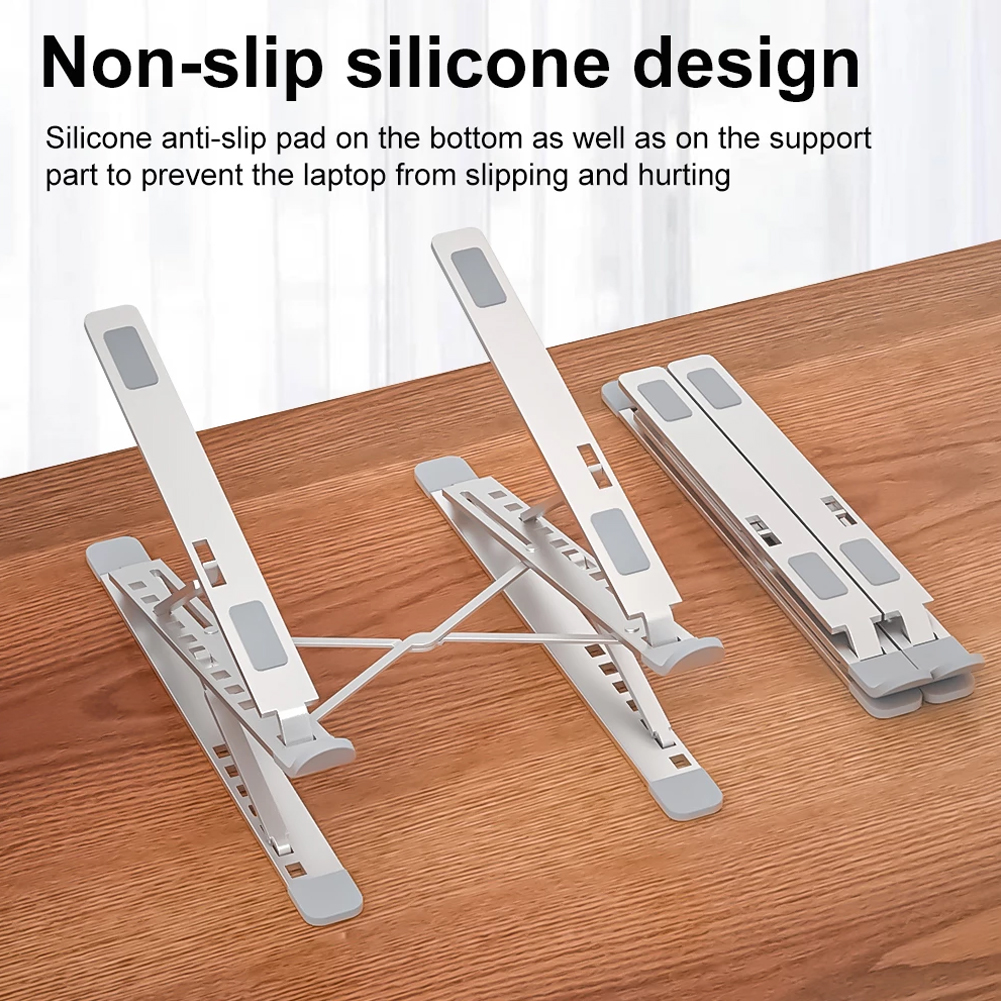 N8 tragbare, verstellbare laptopständer für macbook, tablet und notebook, aluminiumständer, tischkühlpad, faltbarer laptophalter