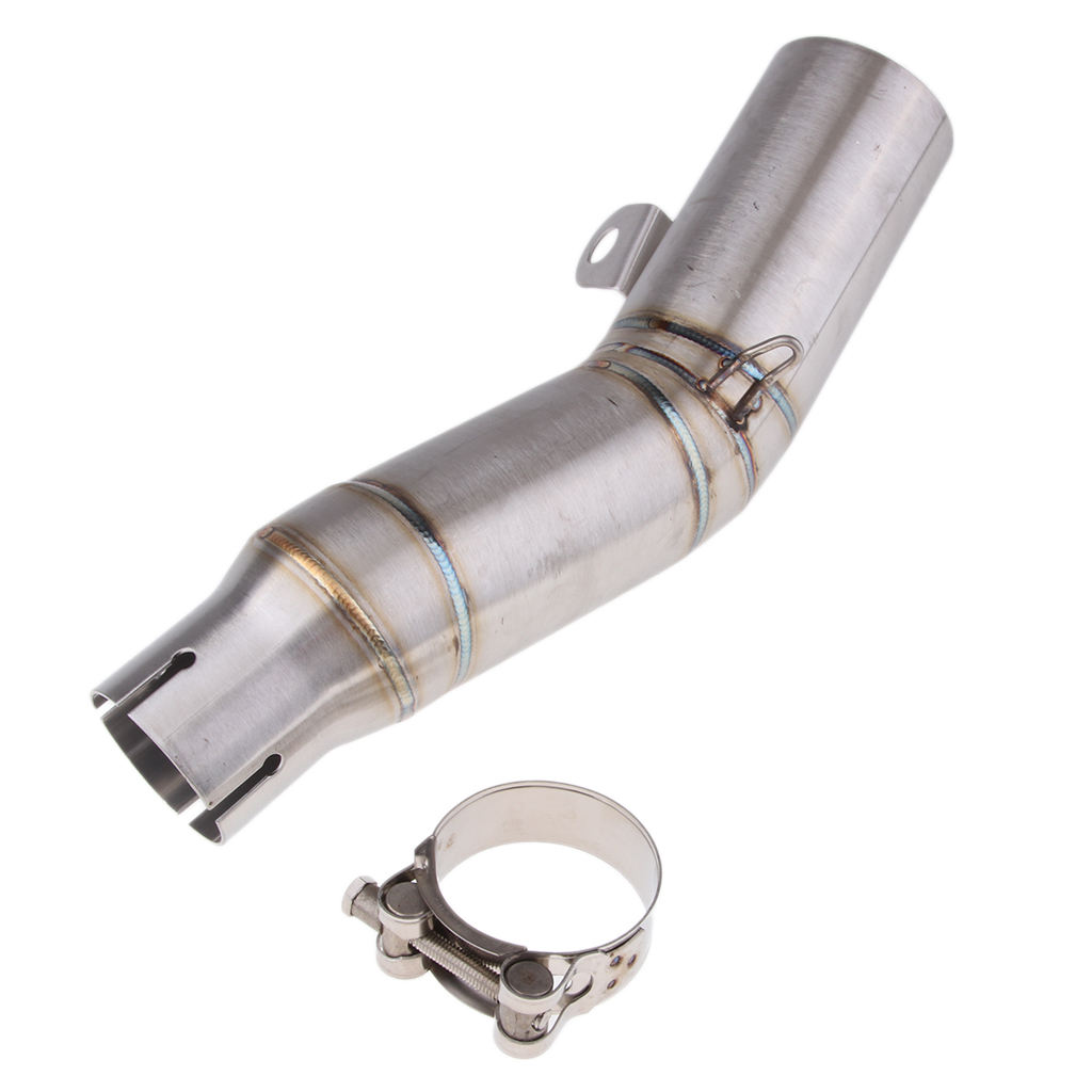 Tube collecteur central d'échappement, en acier inoxydable, 60mm, pour moto Yamaha R6 (2006 – )