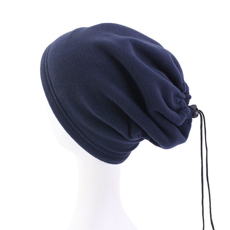 Fleece Lightweight Warm Winter Snood Scarf for Men Outdoor Sport Windproof Face Mask Male Bandana Caps Casual Beanies: 2