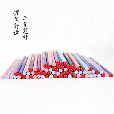HB Kawaii Wooden Lead Pencils Hole Pencil For Kids School Office Supplies Novelty Stationery Correction Tools