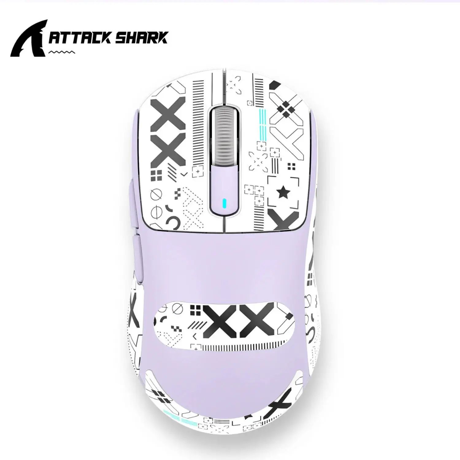 Bezprzewodowa mysz Attack Shark X3pro X3, mysz do gier makro, lekka mysz, PixArt PAW3395 650IPS 26000 dpi, mysz do padu/pc/mac: Brązowy