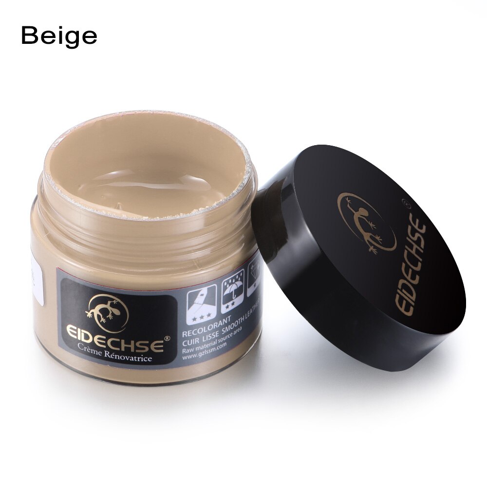 Leather Repair Cream Dye Colour Restorer Color Paste For Car Seat Sofa Car Faded Worn Repair Refurbish Tools Scratch Cracks: beige1