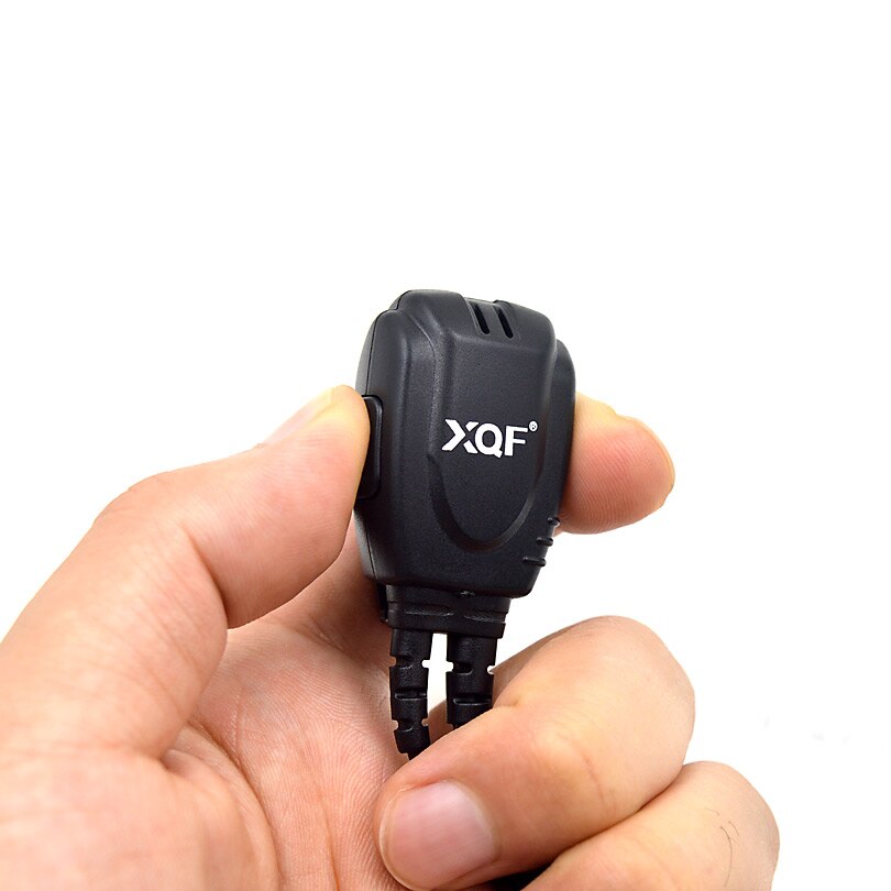 XQF D-Anillo de alambre en espiral gancho auricular micrófono PTT para $TERM impacto Baofeng Radio portátil UV-5R BF-888S Walkie Talkie UV5R GT-3TP
