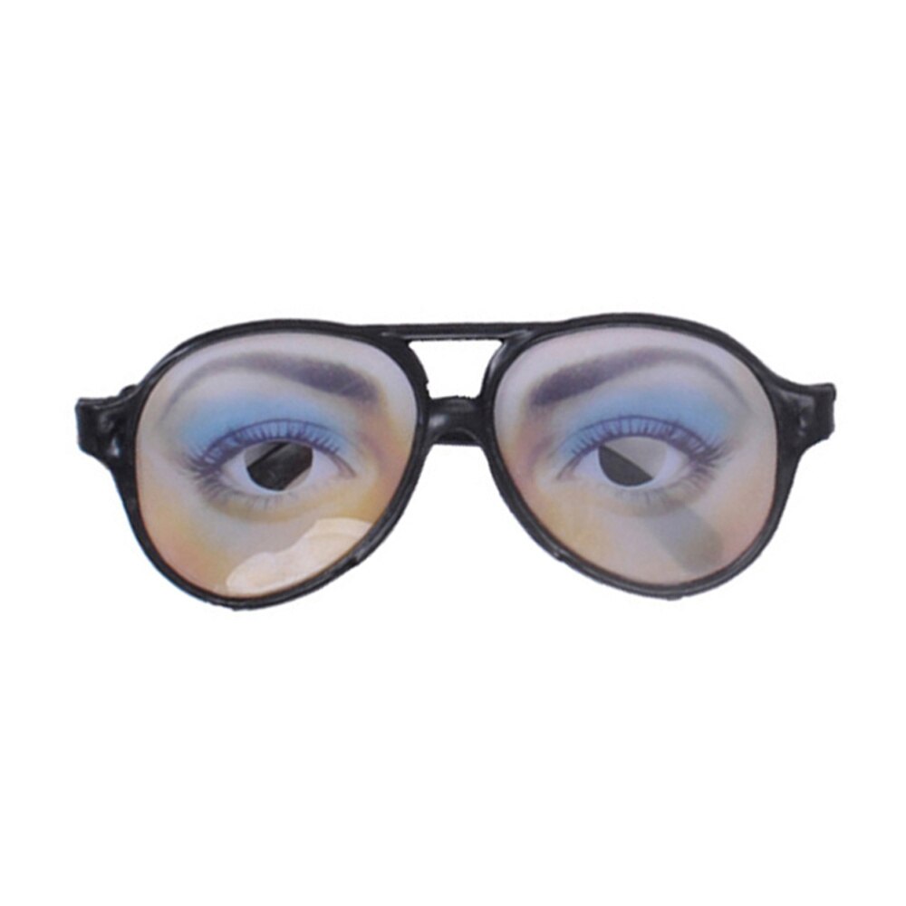 Halloween Trick Male Funny Eyes Glasses Prank Disguise Eyeglass Party Props: As Shown 1