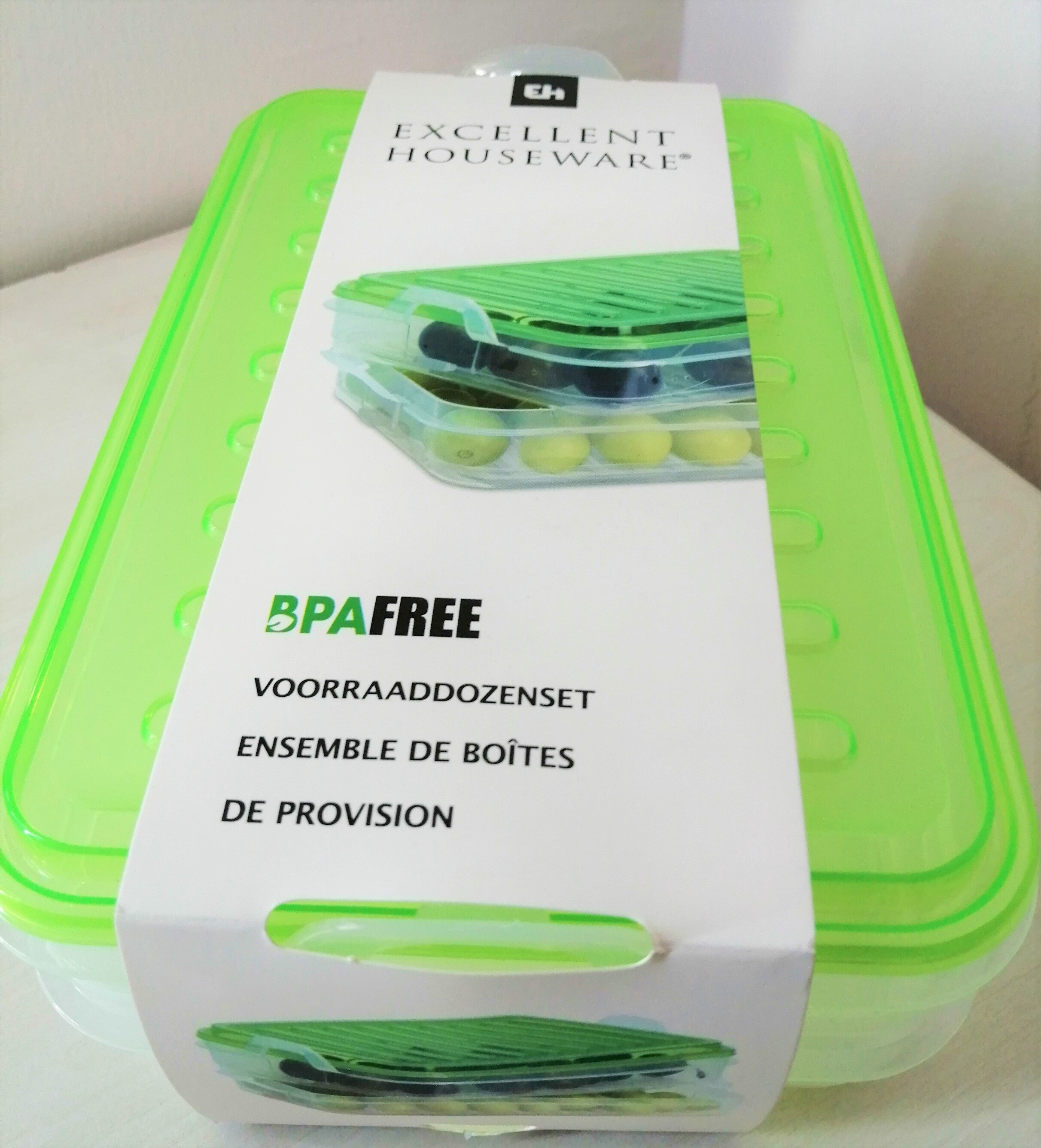 Plastic 3 Layers, 3 Reservoirs, Fruit, Vegetable, Frozen Food, Storage Container, Box Refrigerator Kitchen Organizer, Bpa Free