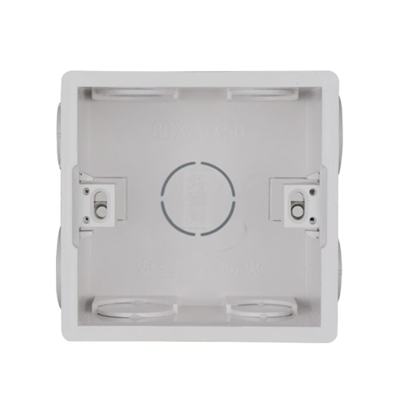 10 st/lot billigt vägguttag 86 x 86mm ledningar bottenlåda ytmonterade lådor för hemmakontorsbyggnad hus väggpanel