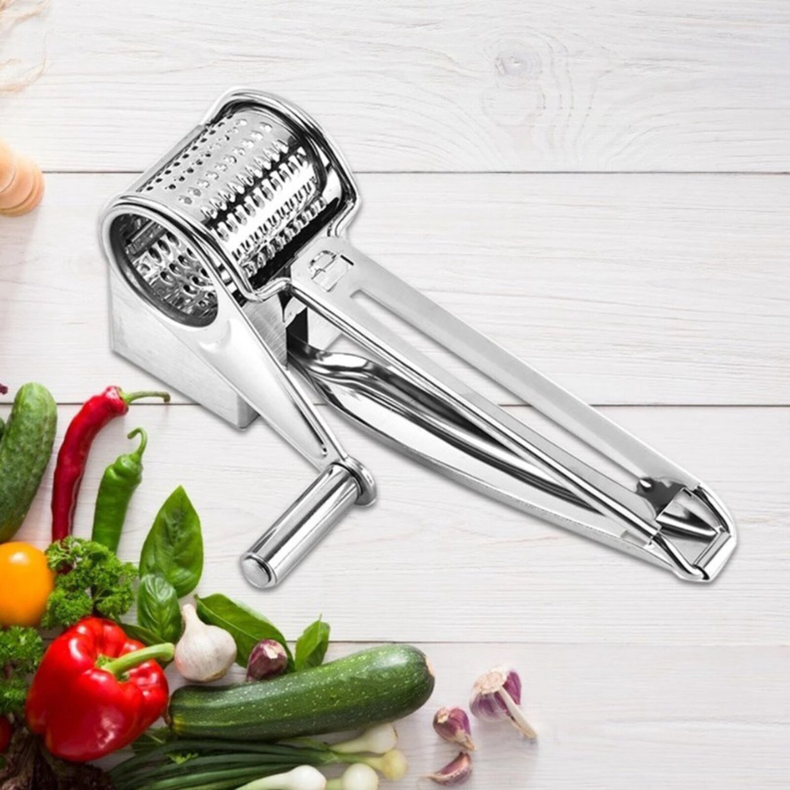 Cheese Grater Rotary Cheese Grater Stainless Steel Cheese Grater Shredder