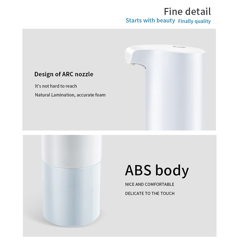 Automatic Foam Soap Dispenser Pressless Foaming 300ML Sensor Hands-Free Automatic Soap Pump for Bathroom Kitchen